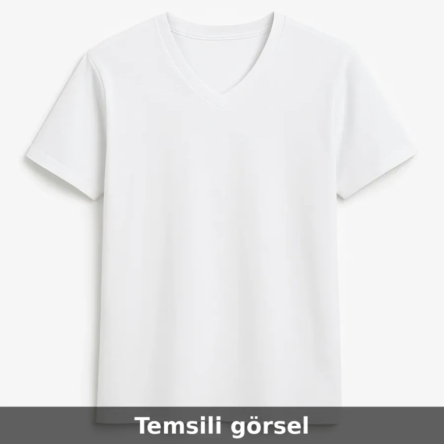 V Yaka Tişört (temsili görsel)